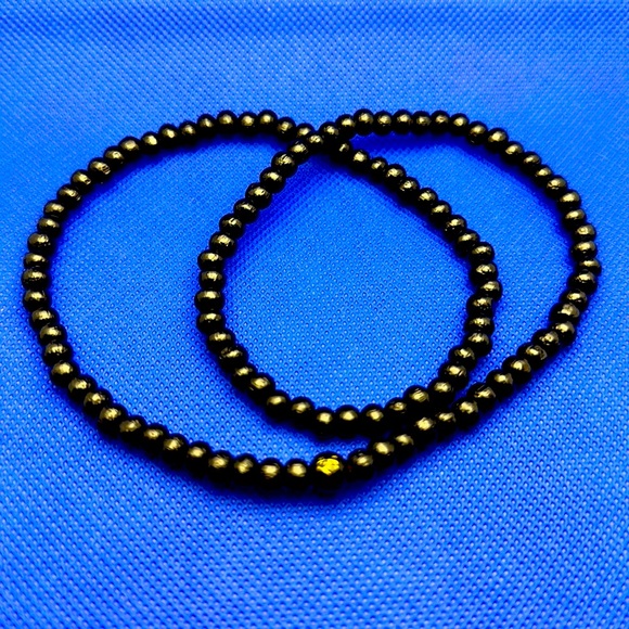 Black Wood Meditation Necklace - Picture 3 of 3